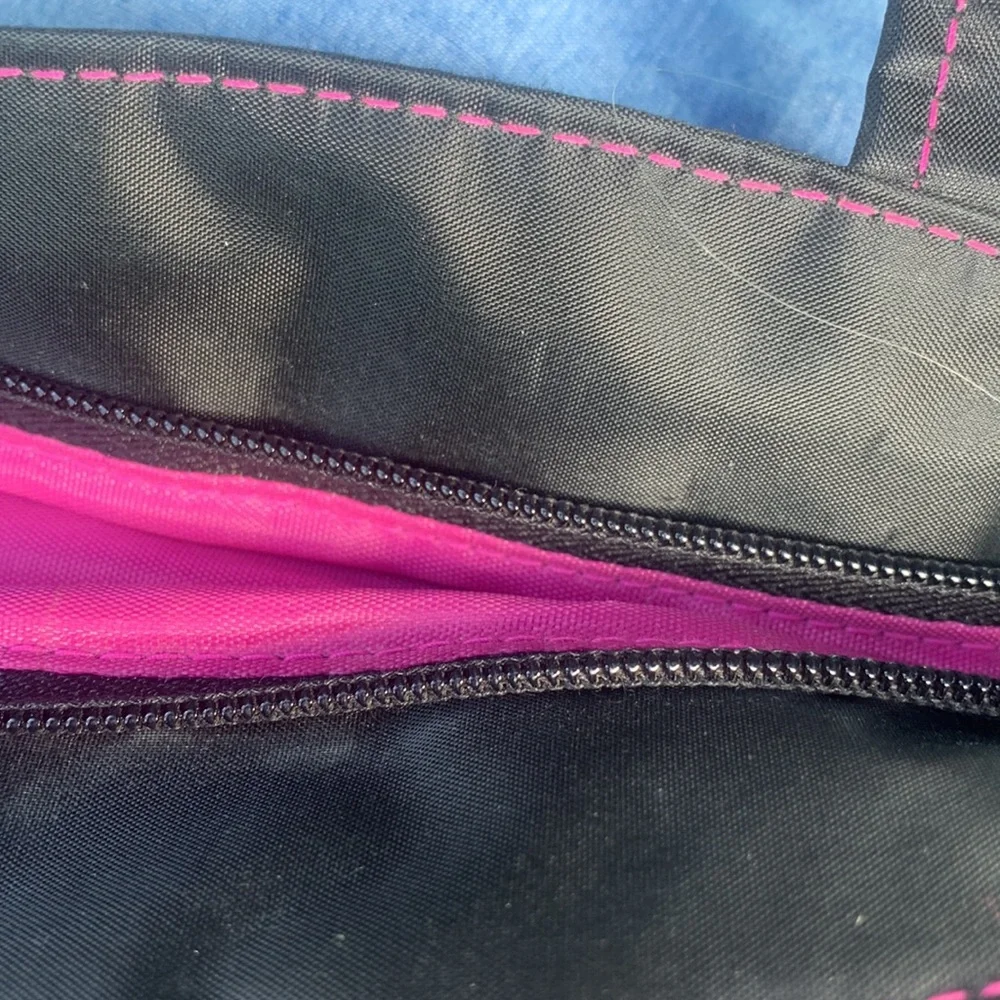 Celebrity two piece pink flamingo cosmetic bag